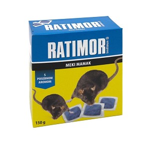 Ratimor brodifakum plavi 150 g meki mamak
