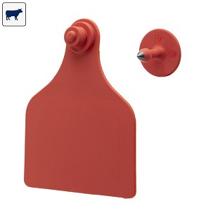 Ušne markice 71x63 mm 20/1 crvene