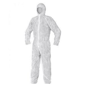 Kombinezon sa kapuljačom za jednokratnu upotrebu beli xl i xxl